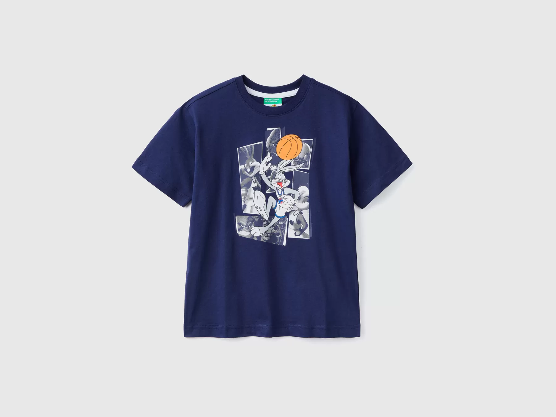 Benetton T-Shirt Space Jam Con Stampa Fotografica Blu Scuro Store