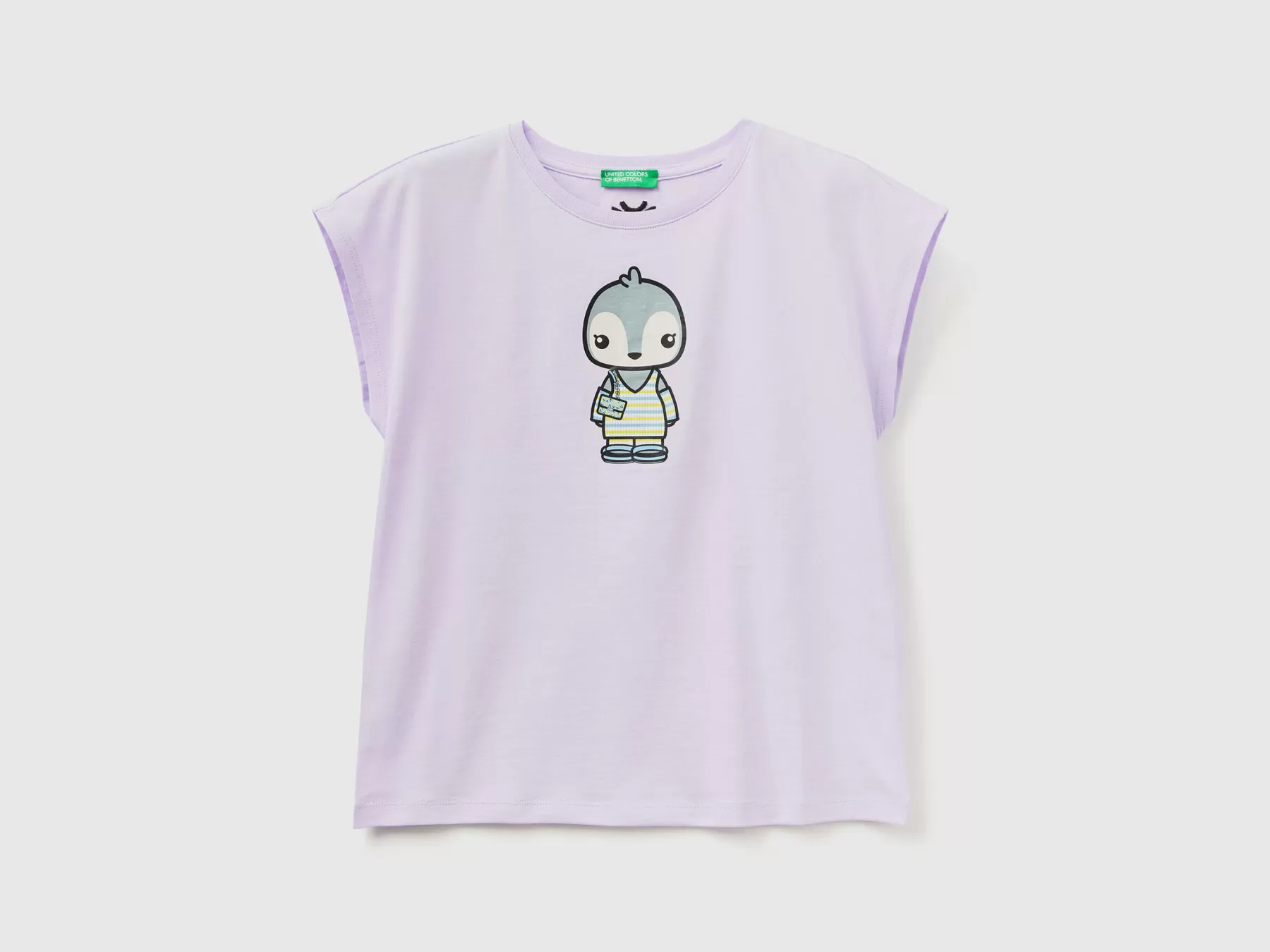 Benetton T-Shirtbe Family Lilla Cheap