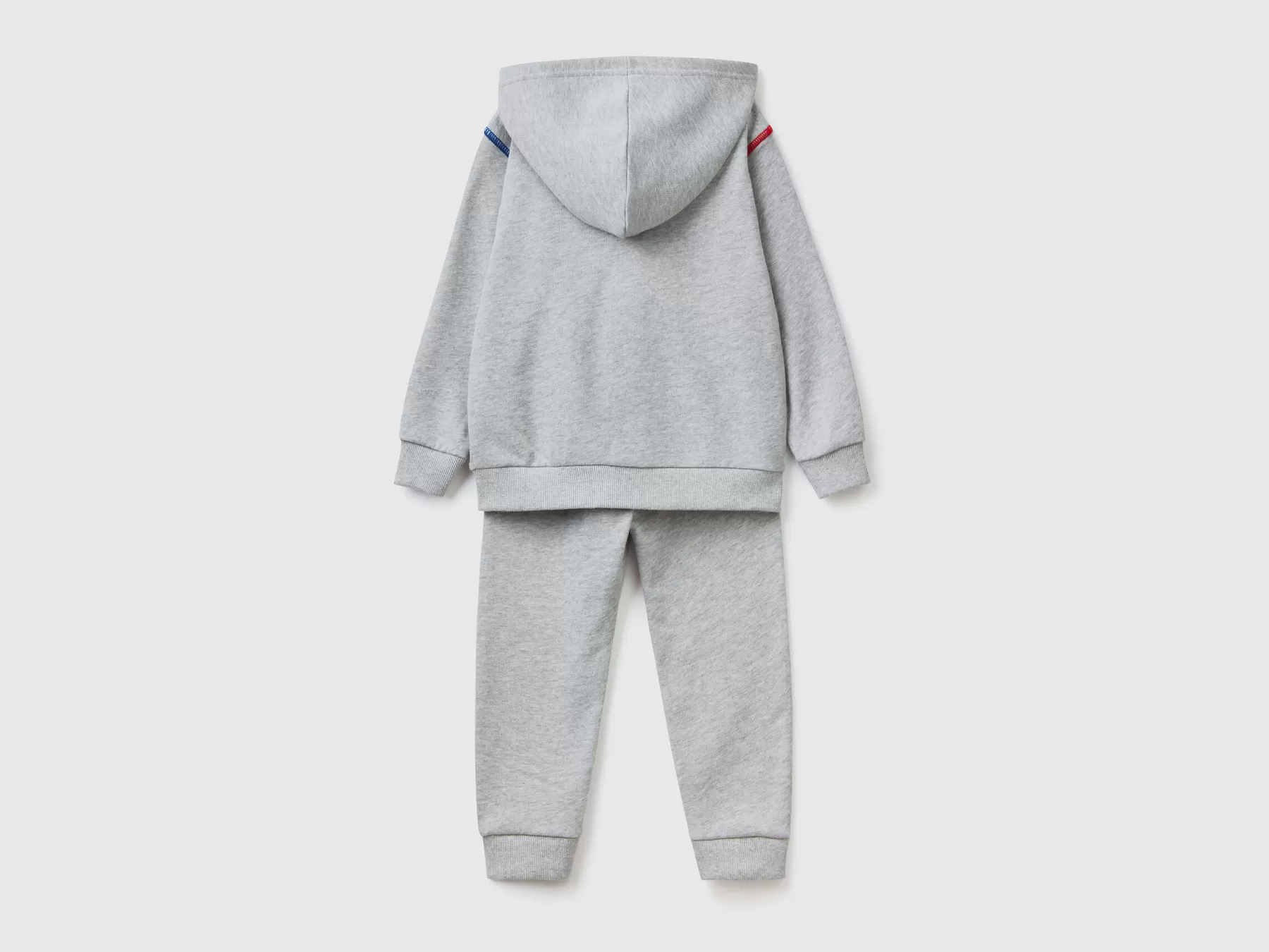 Benetton Tuta In Felpa 100% Cotone Grigio Chiaro Online