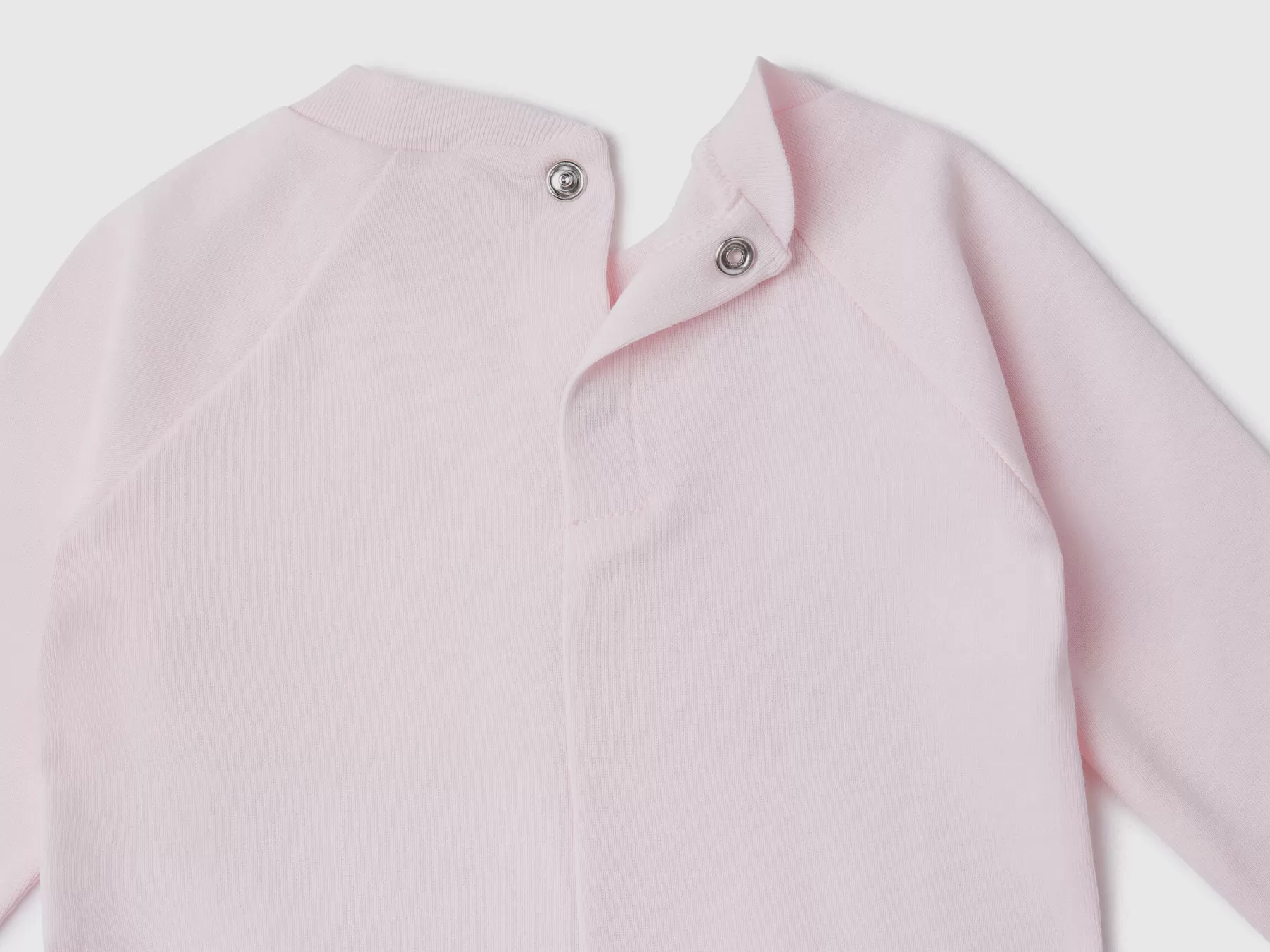 Benetton Tutina Lunga In Puro Cotone Bio Rosa Pastello Cheap